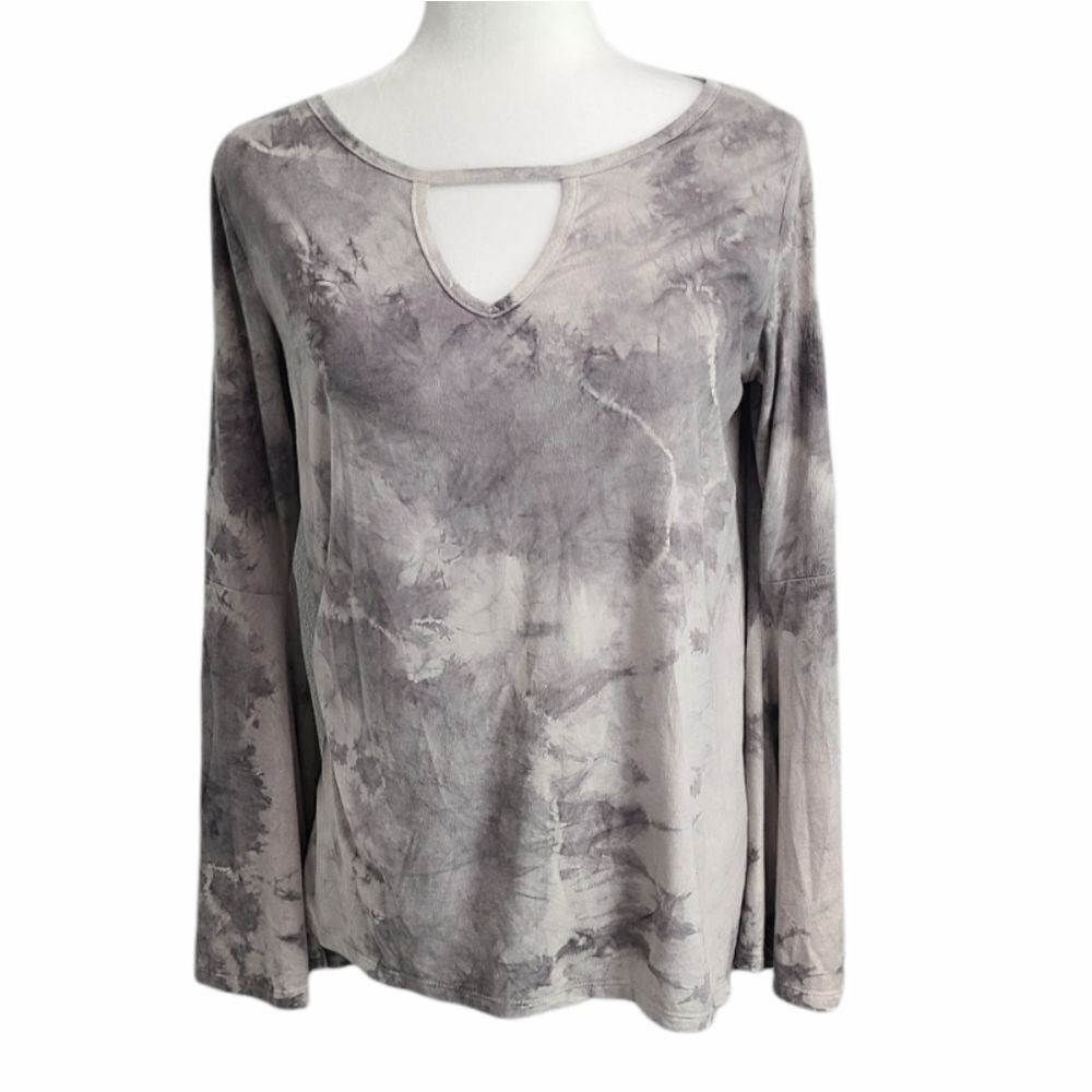 Ppla Bell Sleeve Tie Dye Blouse Size Large‎